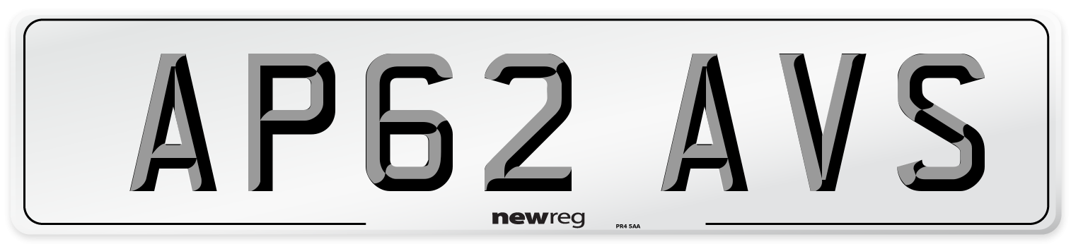 AP62 AVS Number Plate from New Reg